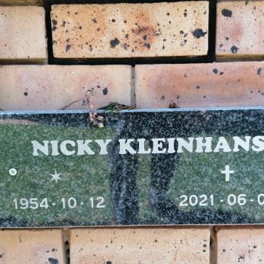KLEINHANS Nicky 1954-2012