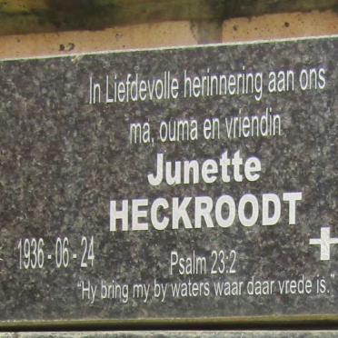 HECKROODT Junette 1936-2008