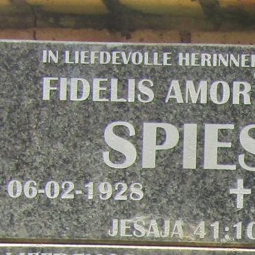 SPIES Fidelis Amor 1928-2006