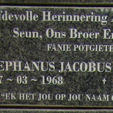 POTGIETER Stephanus Jacobus 1968-2007