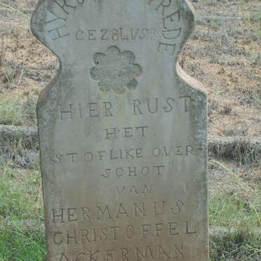ACKERMAN Hermanus Christoffel 1890-1918