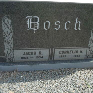 BOSCH Jacob R. 1854-1934 &amp; Cornelia M. 1858-1948