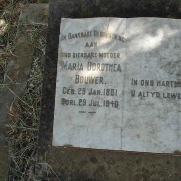 BOUWER Maria Dorothea 1861-1940