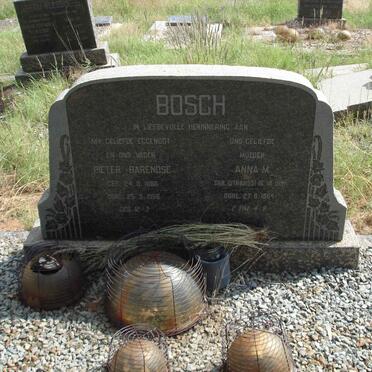 BOSCH Pieter Barendse 1886-1958 &amp; Anna M. STRAUSS 1891-1964
