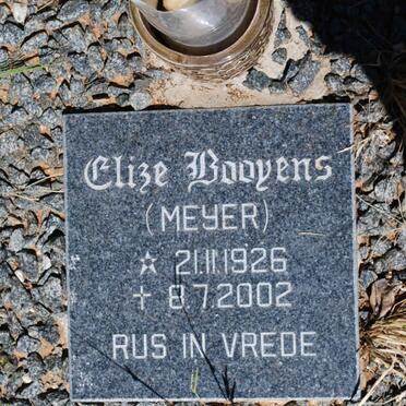 BOOYENS Elize nee MEYER 1926-2002