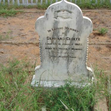 CLOETE Gerhard -1927