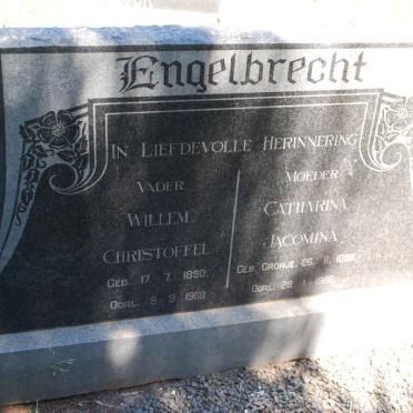 ENGELBRECHT Willem Christoffel 1890-1969 &amp; Catharina Jacomina CRONJE -1966