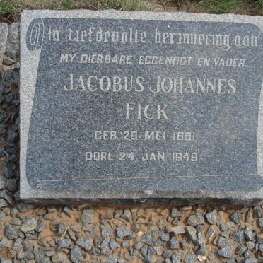 FICK Jacobus Johannes 1881-1949