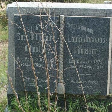 FILMALTER Louis Jacobus 1875-1941 &amp; Sara Wilhelmina ROOS 1877-1918