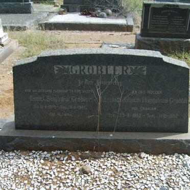 GROBLER Daniel Benjamin 1879-1945 &amp; Elizabeth Johanna Magdalena GROBLER 1883-1952