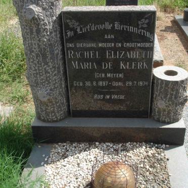 KLERK Rachel Elizabeth Maria, de nee MEYER 1897-1974