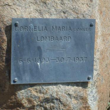 LOMBAARD Cornelia Maria nee JONKER 1893-1937