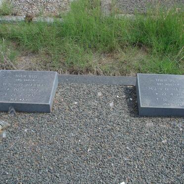 MERWE H.S., van der 1872-1932 &amp; M.J. 1882-1939