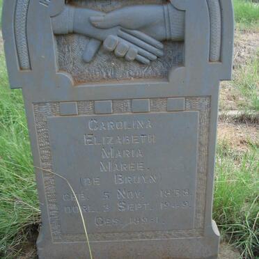 MAREE Carolina Elizabeth Maria nee DE BRUYN 1858-1949