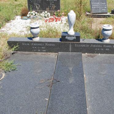 MARAIS Izaak Johannes 1929-1986 &amp; Elizabeth Johanna DU TOIT 1938-