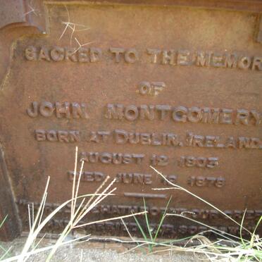 MONTGOMERY John 1803-1878