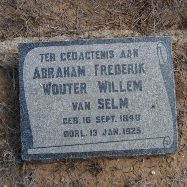 SELM Abraham Frederik Wouter, van 1849-1925
