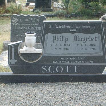 SCOTT Philip 1888-1984 &amp; Magriet 1902-1994