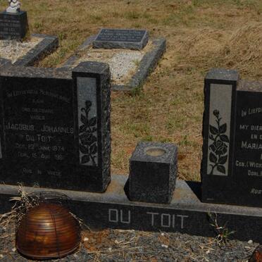 TOIT Jacobus Johannes, du 1874-1961 &amp; Maria Wilhelmina WICKS 1874-1945