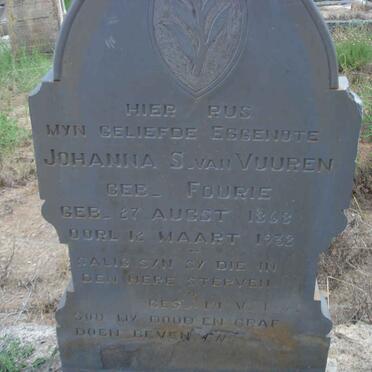 VUUREN Johanna S., van nee FOURIE 1868-1932