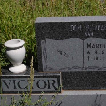 VICTOR Martha E. 1906-1990