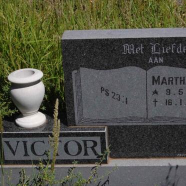 VICTOR Martha E. 1906-1990