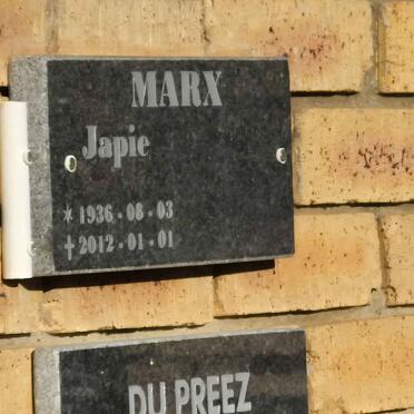 MARX Japie 1936-2012