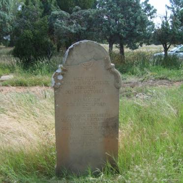 GRIESEL Johan David 1805-1888 &amp; Johanna Elizabeth Margaretha STEENKAMP 1811-1887