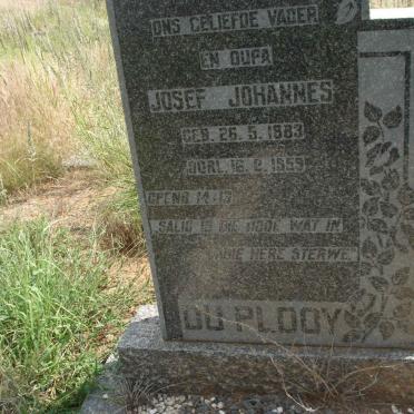 PLOOY Josef Johannes, du 1883-1959