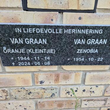 GRAAN Oranje, van 1944-2024 & Zenobia 1954-