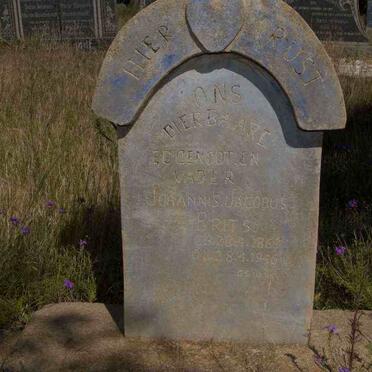 BRITS Johannes Jacobus 1869-1946