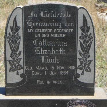 LINDE Catharina Elizabeth nee MAAS 1908-1964