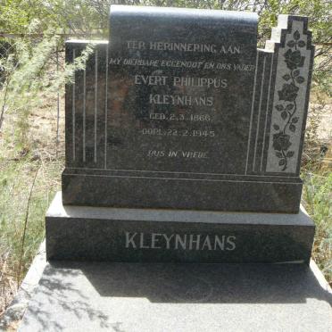KLEYNHANS Evert Philippus 1866-1945