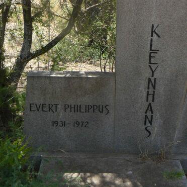 KLEYNHANS Evert Philippus 1931-1972