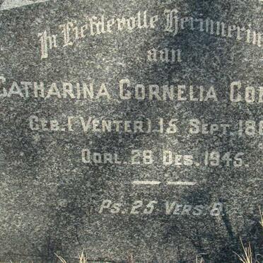 COETZEE Catharina Cornelia nee VENTER 1860-1945
