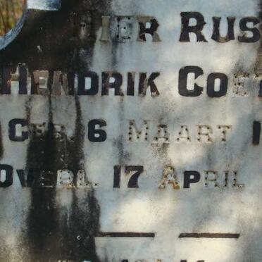 COETZEE Hendrik 1885-1906