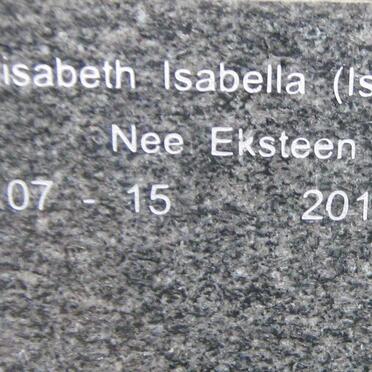 KOK Elisabeth Isabella nee EKSTEEN 1936-2013