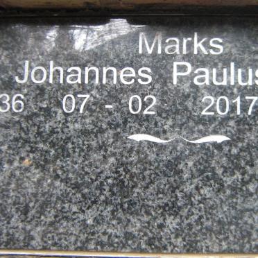 MARKS Johannes Paulus 1936-2017
