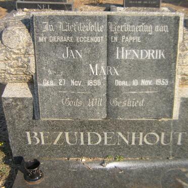 BEZUIDENHOUT Jan Hendrik Marx 1896-1953