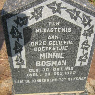 BOSMAN Mimmie 1919-1922