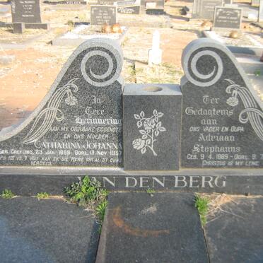 BERG Adriaan Stephanus, van den 1889-1966 &amp; Catharina Johanna GREYLING 1898-1957