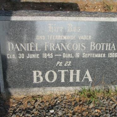 BOTHA Daniel Francois 1845-1906