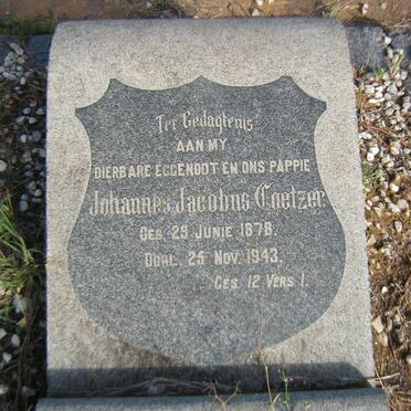 COETZER Johannes Jacobus 1878-1943