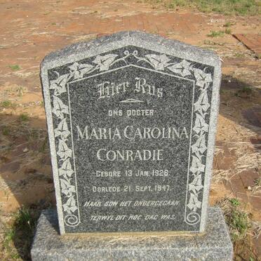 CONRADIE Maria Carolina 1928-1947