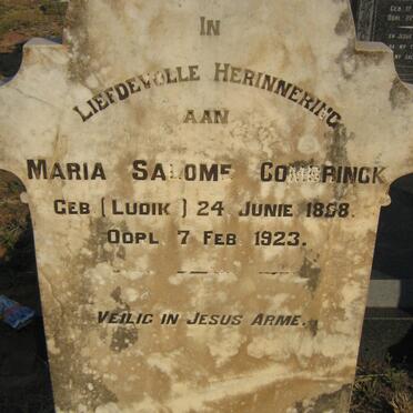 COMBRINCK Maria Salome nee LUDIK 1858-1923