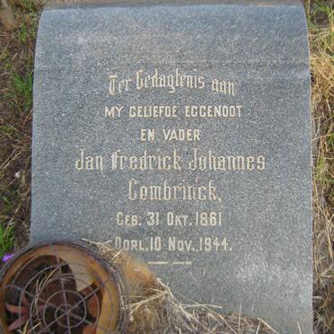 COMBRINCK Jan Fredrick Johannes 1861-1944
