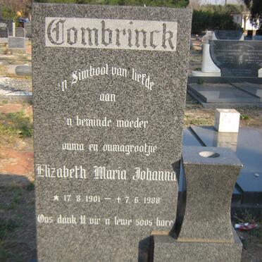 COMBRINCK Elizabeth Maria Johanna 1901-1988