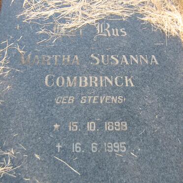 COMBRINCK Martha Susanna nee STEVENS 1898-1995