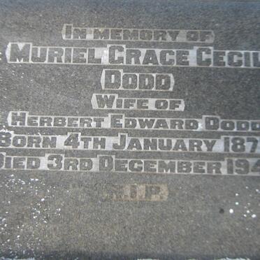 DODD Muriel Grace 1877-1947