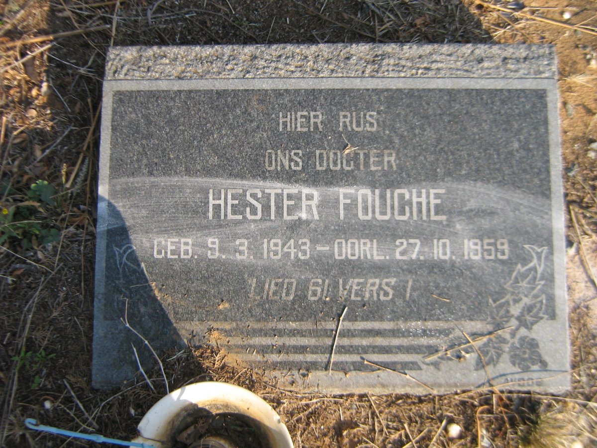 FOUCHE Hester 1943-1959